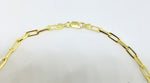 16 Inch Gold Filled Large Paper Clip Chain Necklace