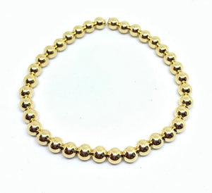5mm 14kt Gold Filled Bead Bracelet